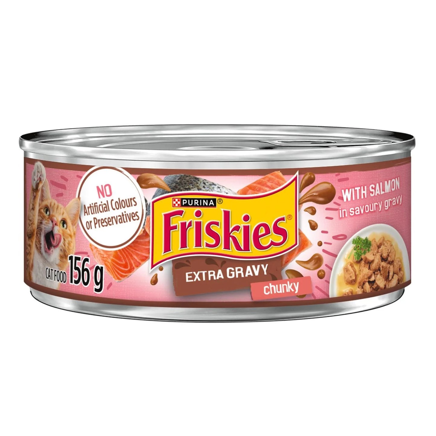 Purina Friskies Extra Gravy with salmon 156g