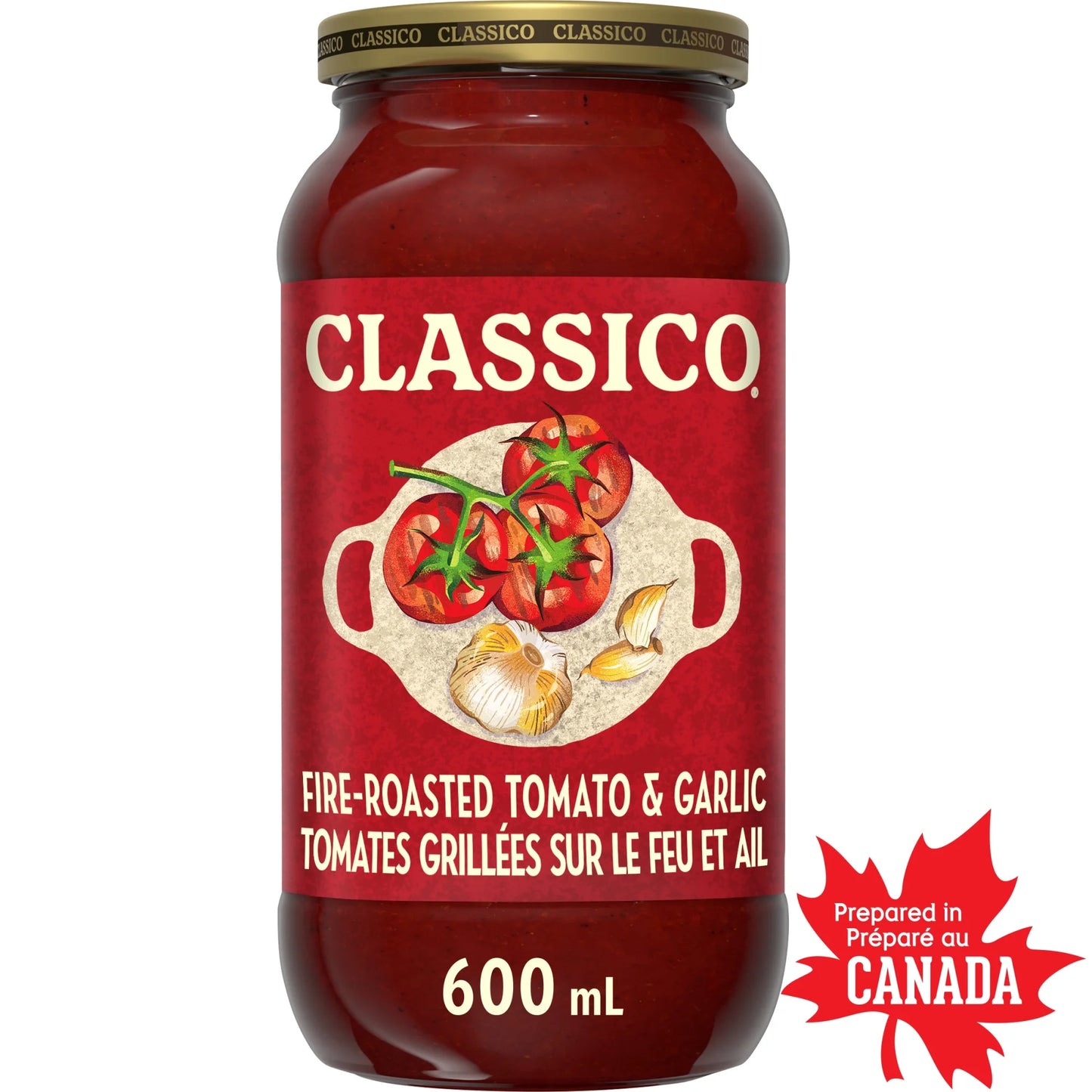 Classico Fire-Roasted Tomato & Garlic 600ml