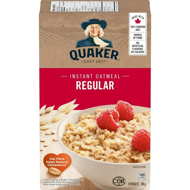 Quaker Regular Instant Oatmeal 280g