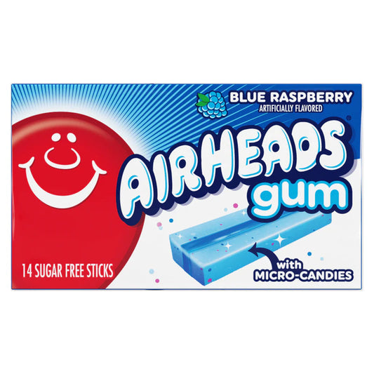 Airheads Gum Blue Raspberry 14pk