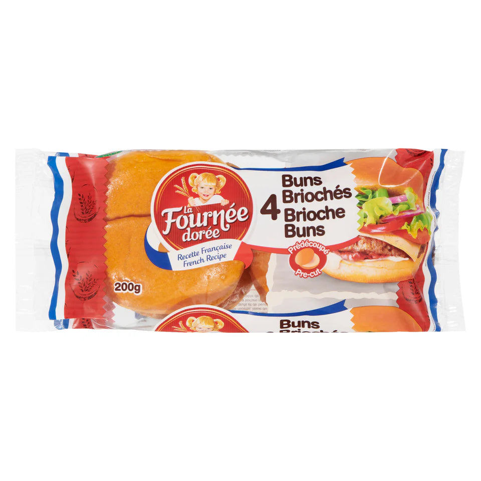Fournee Brioche Buns 4pk 200g