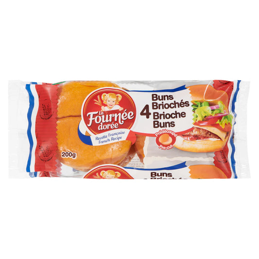 Fournee Brioche Buns 4pk 200g