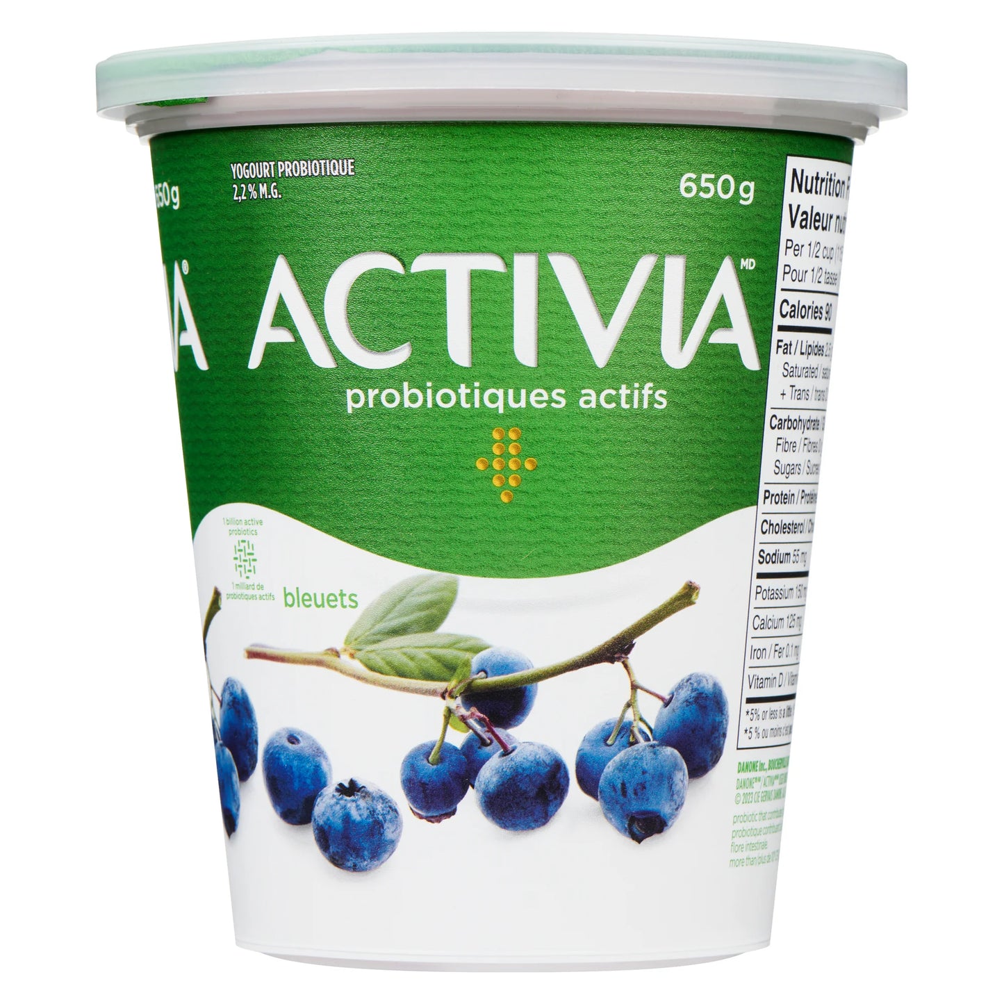 Activia Blueberry Yogurt 650g
