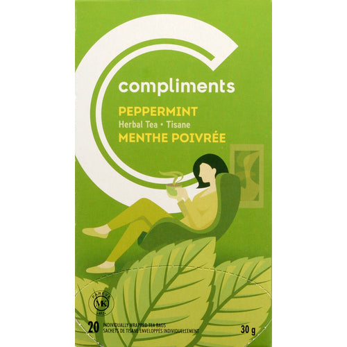 Compliments Peppermint Herbal Tea 20 bags 30g
