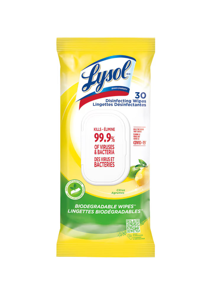 Lysol Disinfectant 30 wipes