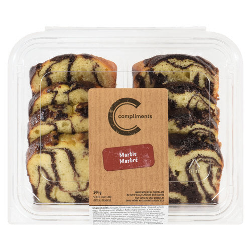 Compliments Marble Loaf Slices 344g