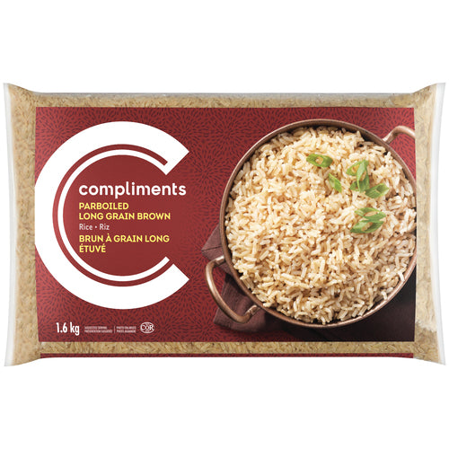 Compliments Paraboiled Long Grain Brown Rice 1.6kg