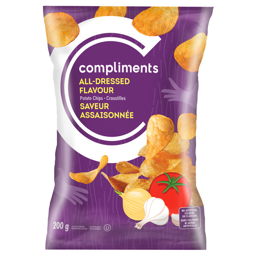 Compliments All Dressed Potato Chips 200g