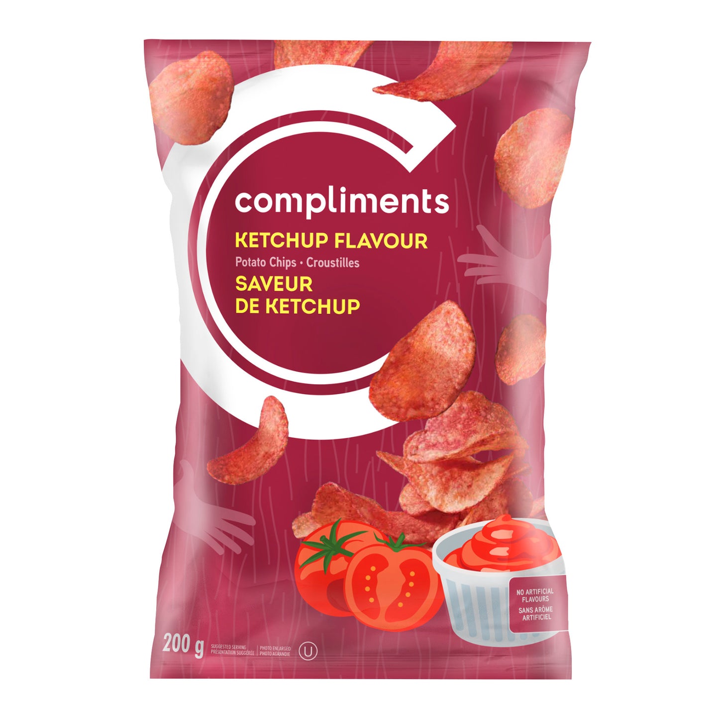 Compliments Ketchup Potato Chips 200g