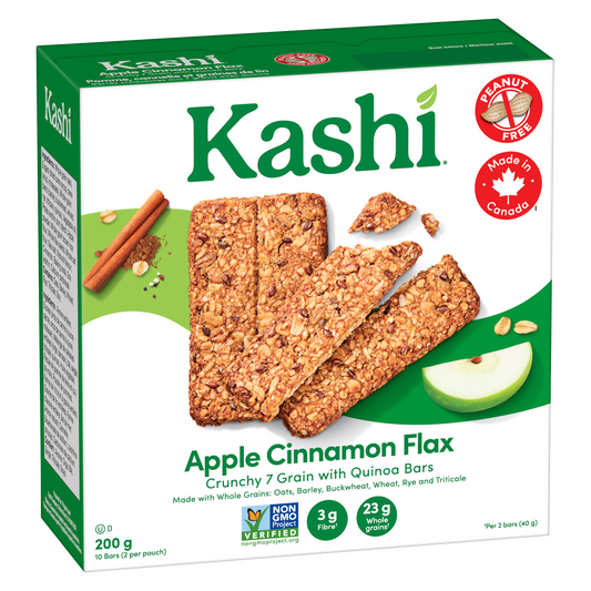 Kashi Apple Cinnamon Flax Quinoa Bars 200g