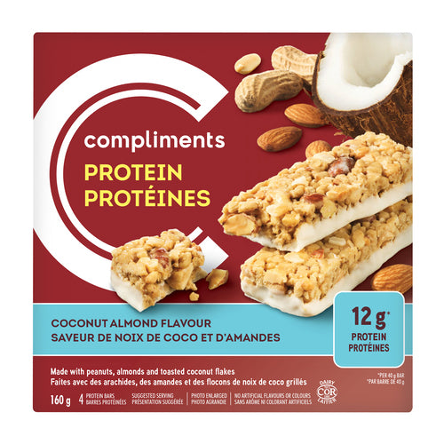 Compliments Chocolate Almond Protein Bars 160g