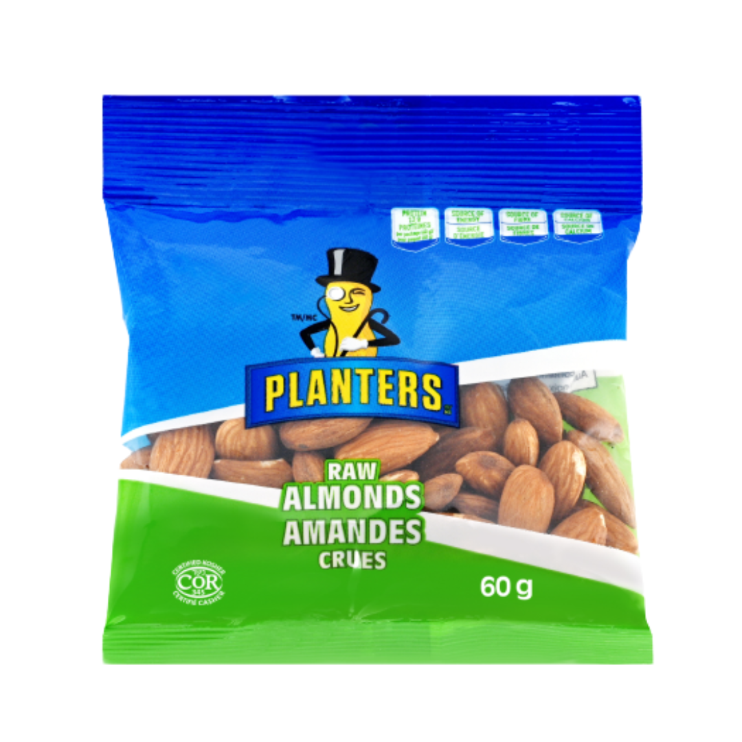 Planters Raw Almonds 60g