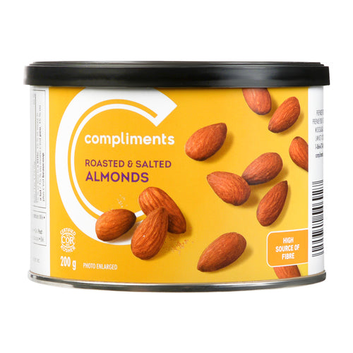 Compliments Roasted & Salted Almonds 200g