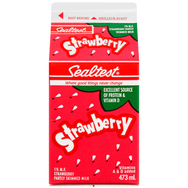 Sealtest 1% Strawberry Milk 473ml