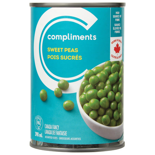 Compliments peas 398ml