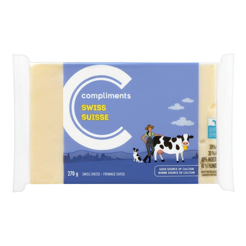 Compliments Swiss Cheese Bar 270g