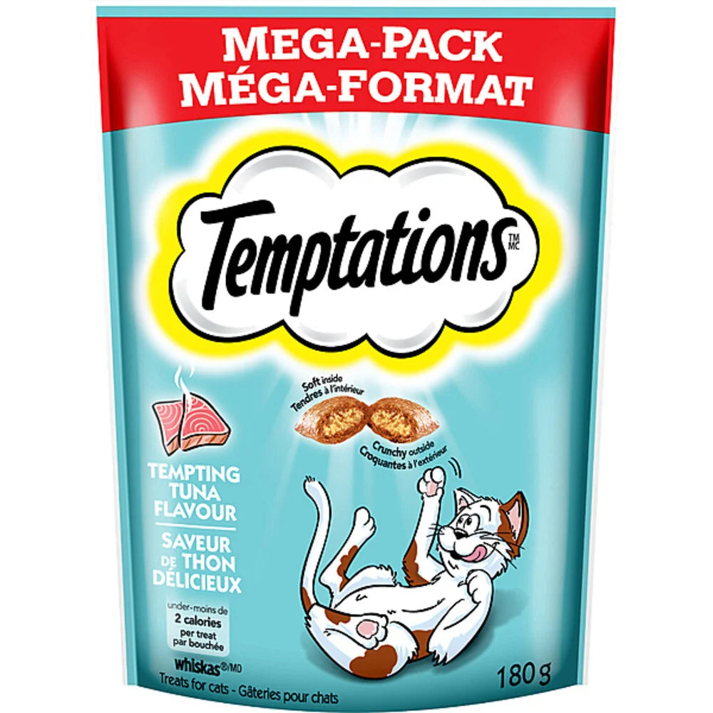 Temptations Tempting Tuna Flavour  Cat Food 180g