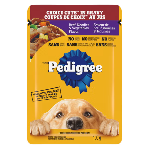 Pedigree Beef, Noodle And Vegetables Flavour 100g